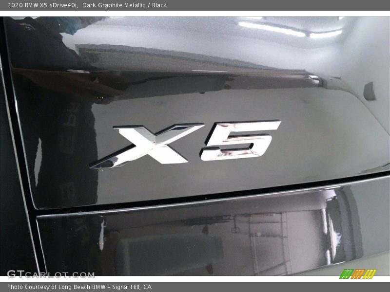 Dark Graphite Metallic / Black 2020 BMW X5 sDrive40i
