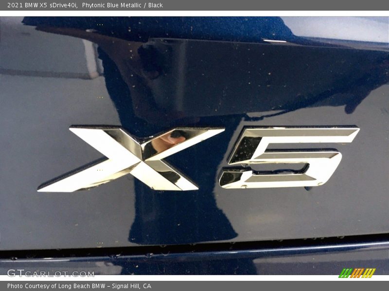 Phytonic Blue Metallic / Black 2021 BMW X5 sDrive40i