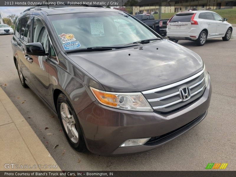 Polished Metal Metallic / Gray 2013 Honda Odyssey Touring Elite