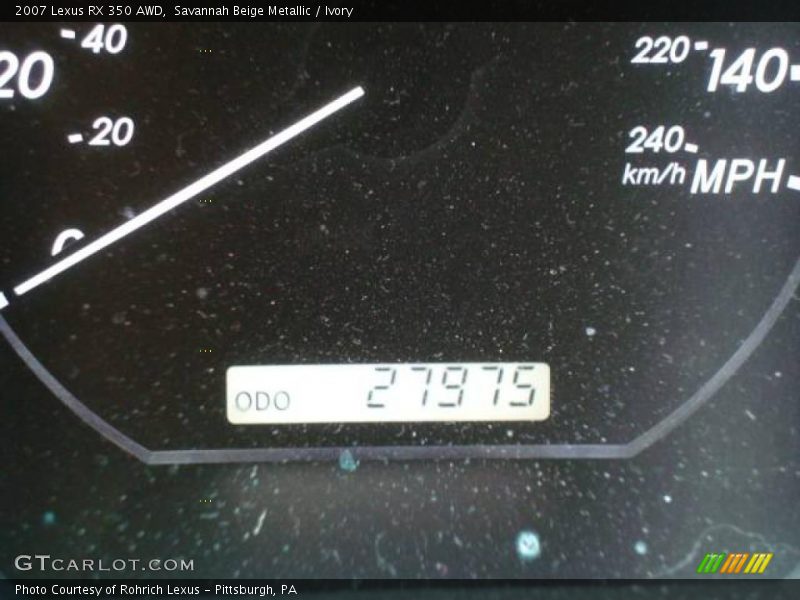 Savannah Beige Metallic / Ivory 2007 Lexus RX 350 AWD