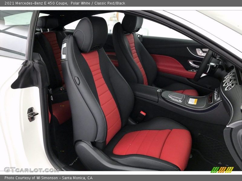  2021 E 450 Coupe Classic Red/Black Interior