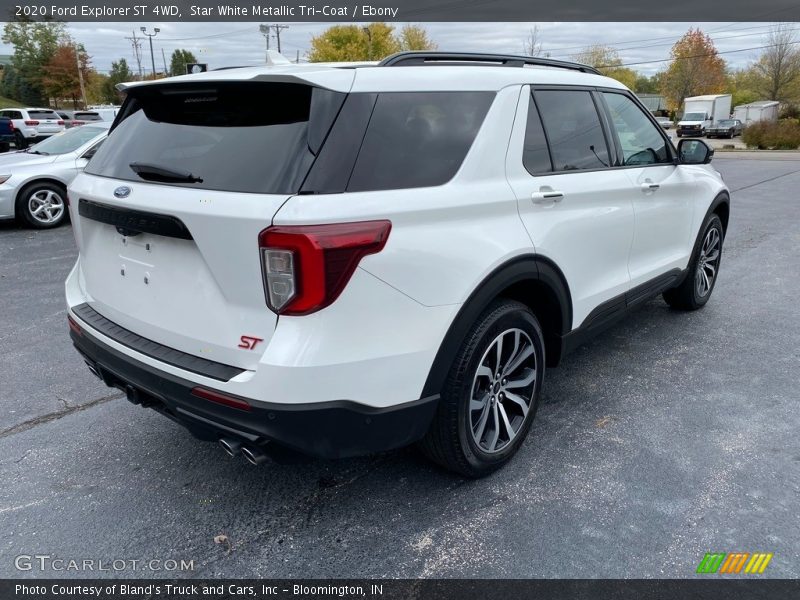Star White Metallic Tri-Coat / Ebony 2020 Ford Explorer ST 4WD