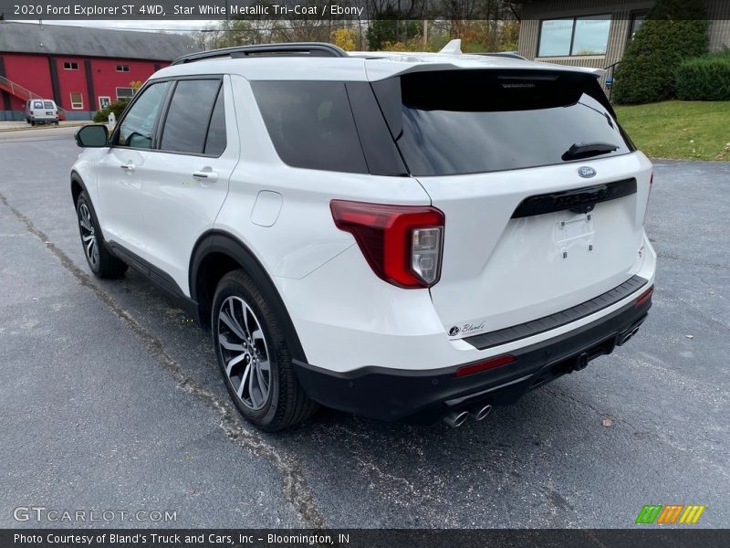 Star White Metallic Tri-Coat / Ebony 2020 Ford Explorer ST 4WD