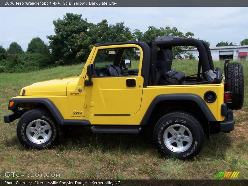 Solar Yellow / Dark Slate Gray 2006 Jeep Wrangler Sport 4x4