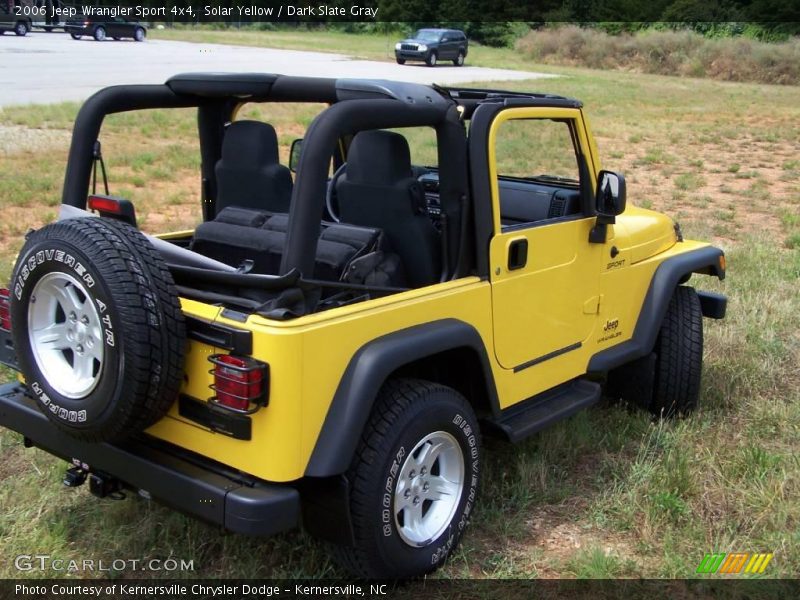 Solar Yellow / Dark Slate Gray 2006 Jeep Wrangler Sport 4x4