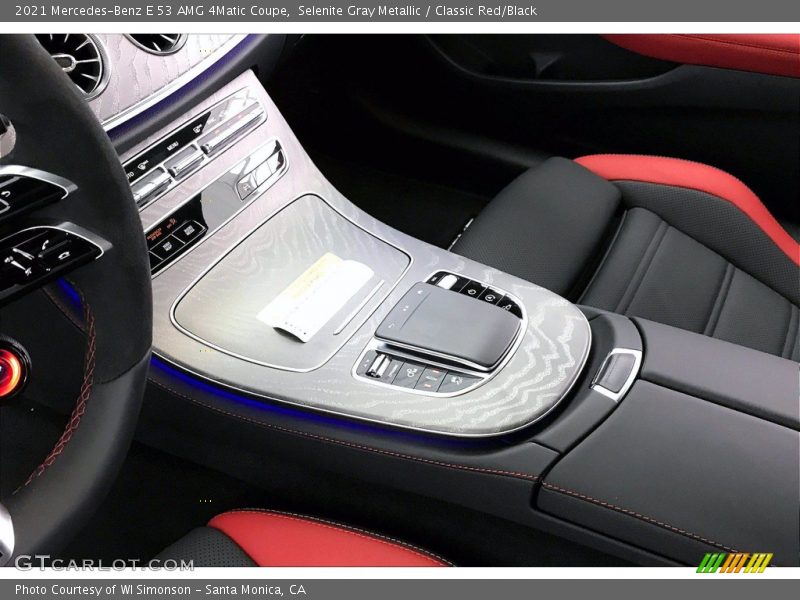 Selenite Gray Metallic / Classic Red/Black 2021 Mercedes-Benz E 53 AMG 4Matic Coupe