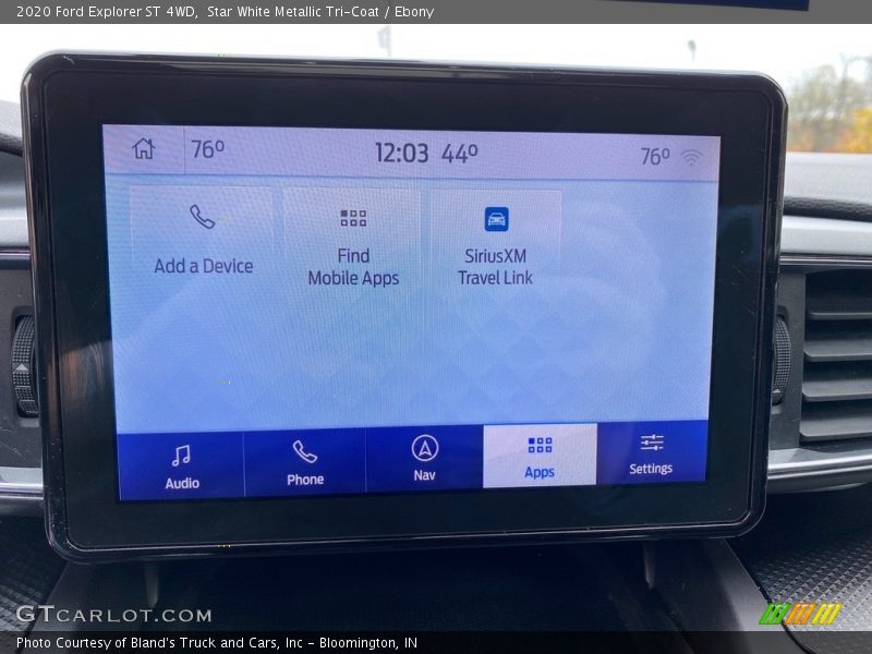 Controls of 2020 Explorer ST 4WD