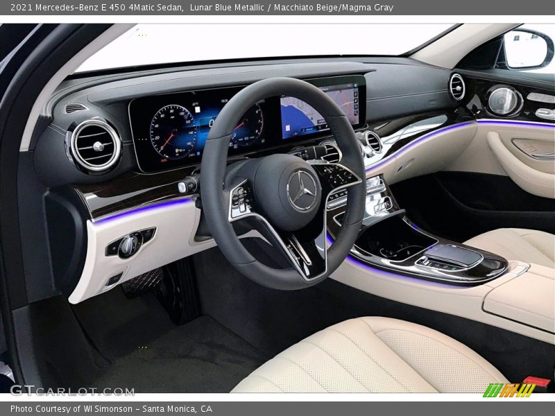  2021 E 450 4Matic Sedan Macchiato Beige/Magma Gray Interior