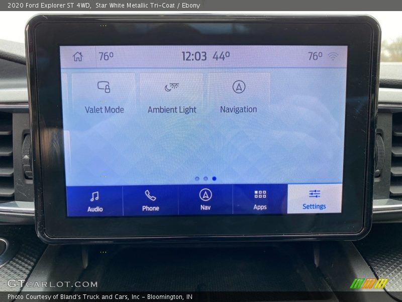 Controls of 2020 Explorer ST 4WD