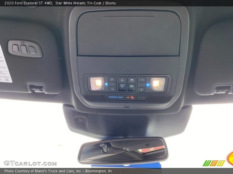 Star White Metallic Tri-Coat / Ebony 2020 Ford Explorer ST 4WD