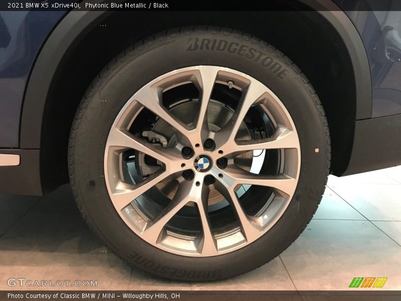 Phytonic Blue Metallic / Black 2021 BMW X5 xDrive40i