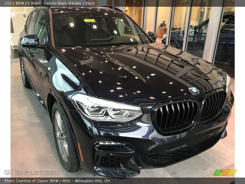 Carbon Black Metallic / Black 2021 BMW X3 M40i