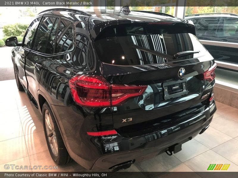 Carbon Black Metallic / Black 2021 BMW X3 M40i