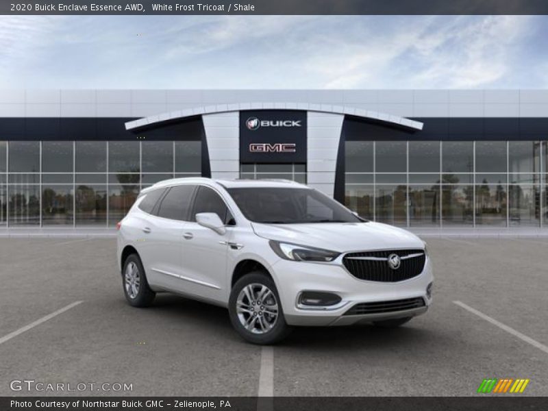 White Frost Tricoat / Shale 2020 Buick Enclave Essence AWD