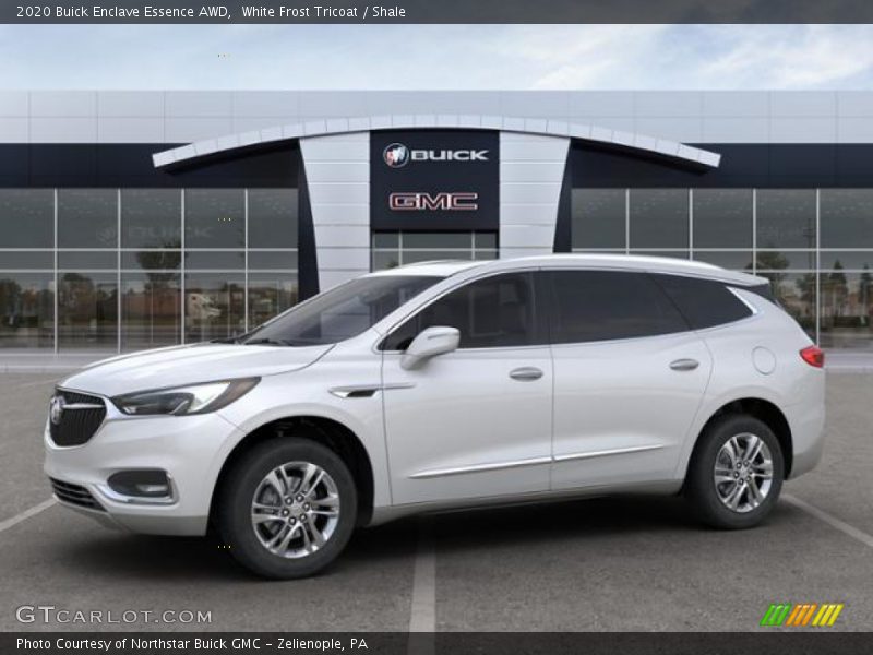 White Frost Tricoat / Shale 2020 Buick Enclave Essence AWD