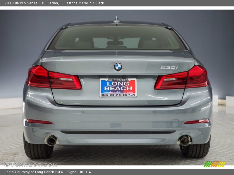 Bluestone Metallic / Black 2018 BMW 5 Series 530i Sedan