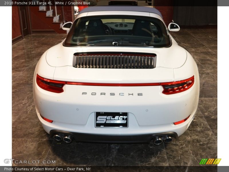 White / Graphite Blue 2018 Porsche 911 Targa 4S