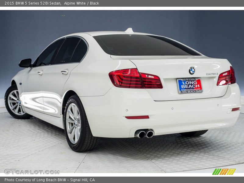 Alpine White / Black 2015 BMW 5 Series 528i Sedan