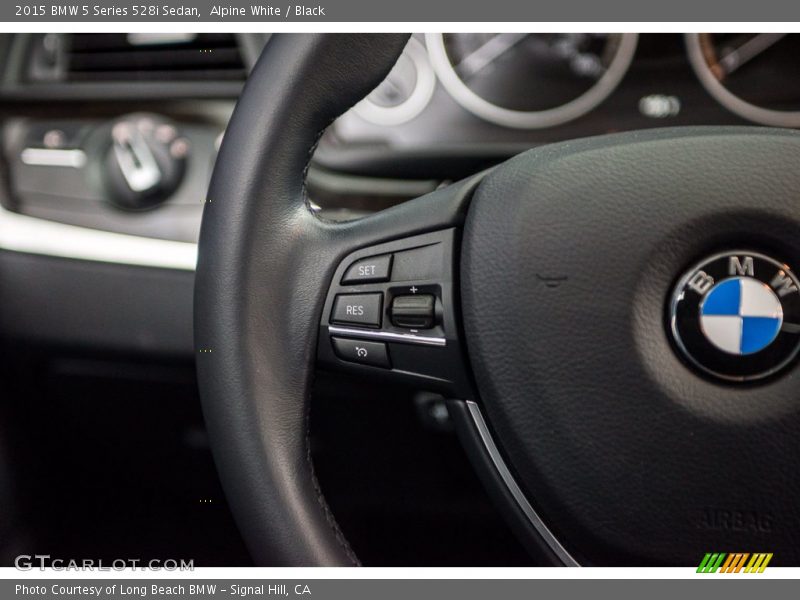 Alpine White / Black 2015 BMW 5 Series 528i Sedan