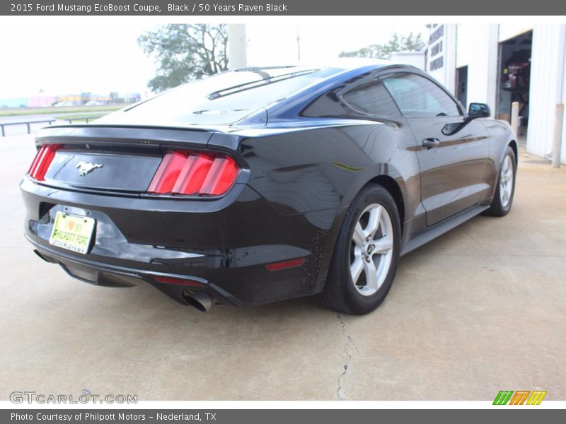 Black / 50 Years Raven Black 2015 Ford Mustang EcoBoost Coupe