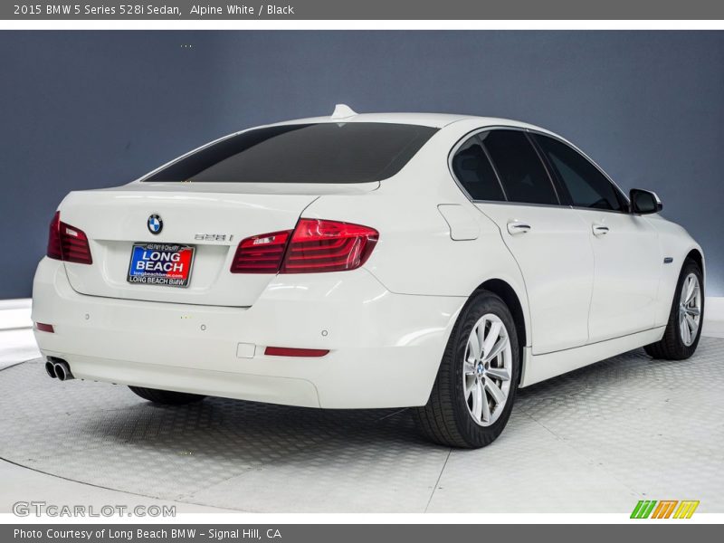 Alpine White / Black 2015 BMW 5 Series 528i Sedan