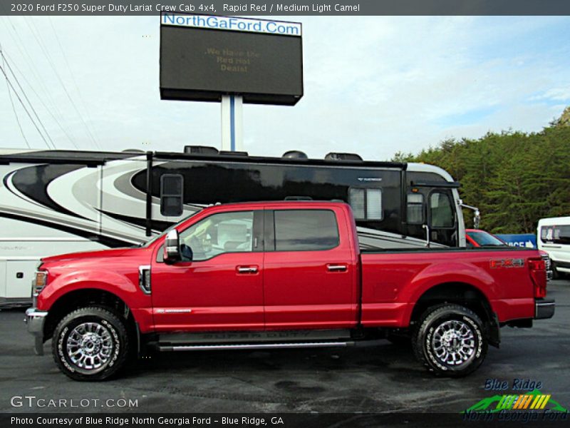 Rapid Red / Medium Light Camel 2020 Ford F250 Super Duty Lariat Crew Cab 4x4