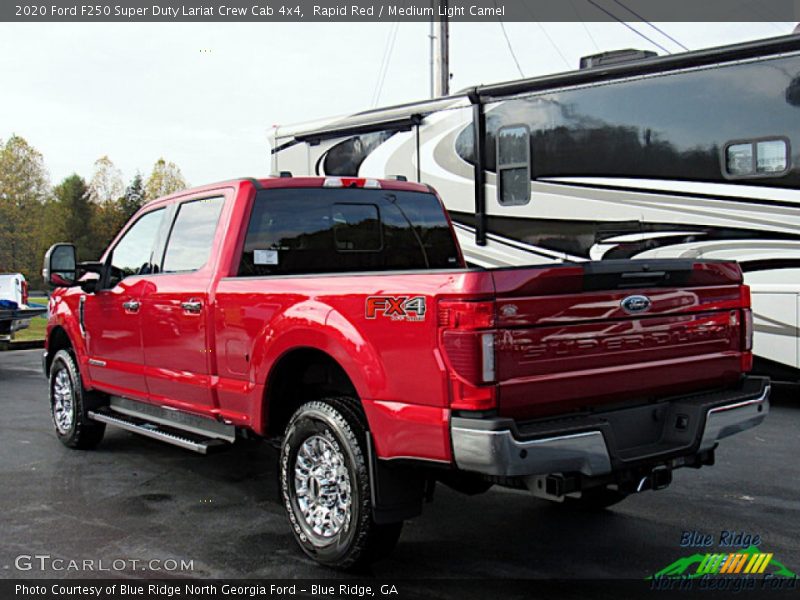 Rapid Red / Medium Light Camel 2020 Ford F250 Super Duty Lariat Crew Cab 4x4