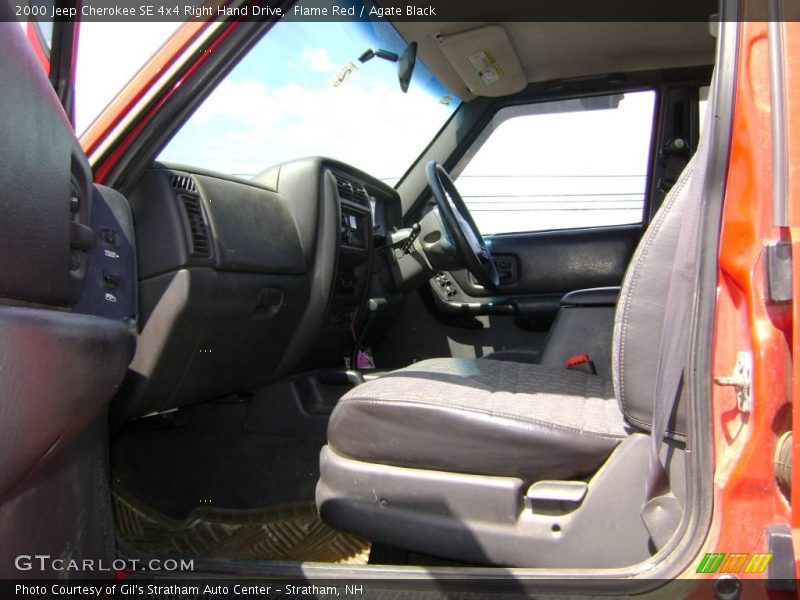 Flame Red / Agate Black 2000 Jeep Cherokee SE 4x4 Right Hand Drive
