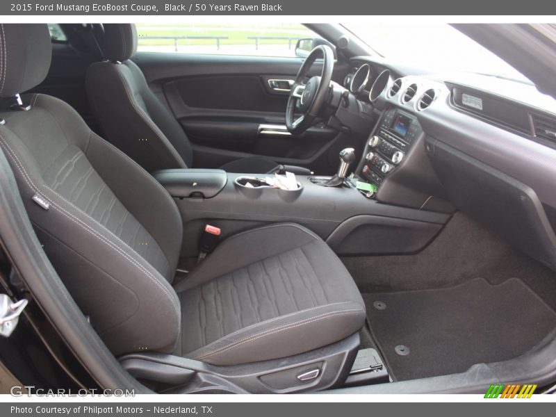 Black / 50 Years Raven Black 2015 Ford Mustang EcoBoost Coupe