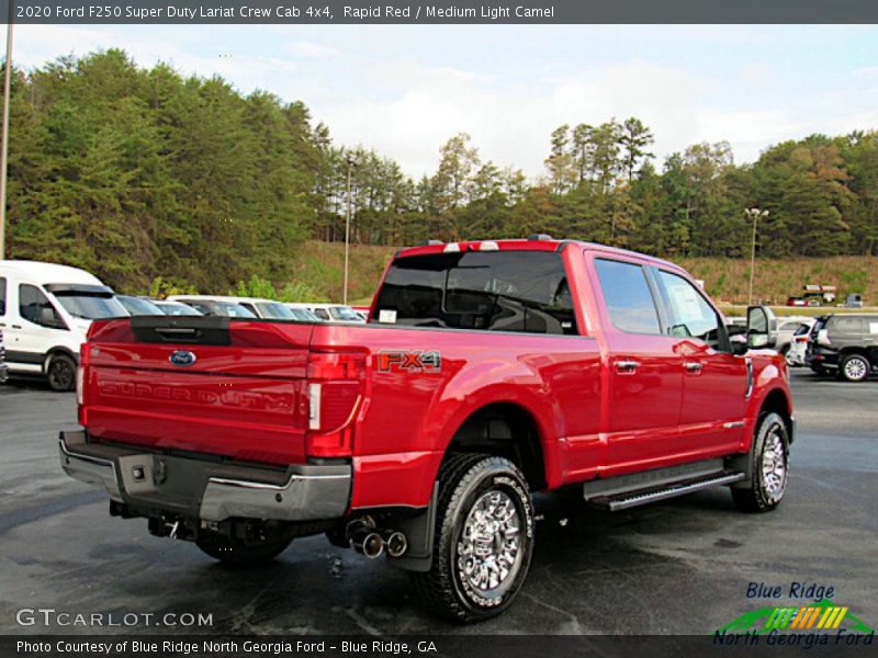 Rapid Red / Medium Light Camel 2020 Ford F250 Super Duty Lariat Crew Cab 4x4