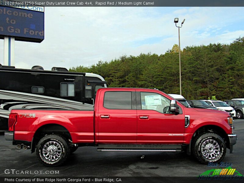 Rapid Red / Medium Light Camel 2020 Ford F250 Super Duty Lariat Crew Cab 4x4