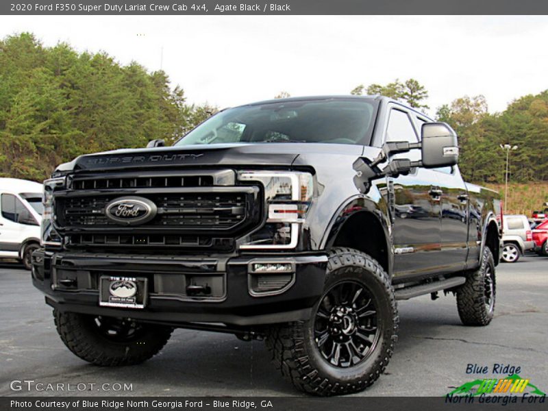 Agate Black / Black 2020 Ford F350 Super Duty Lariat Crew Cab 4x4