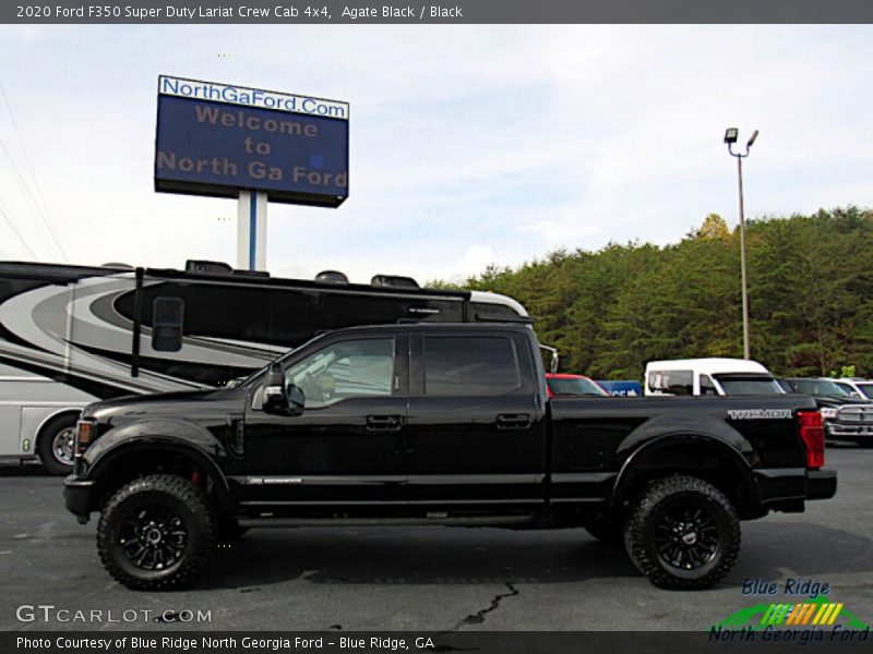 Agate Black / Black 2020 Ford F350 Super Duty Lariat Crew Cab 4x4