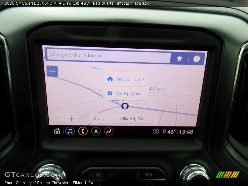 Navigation of 2020 Sierra 2500HD AT4 Crew Cab 4WD