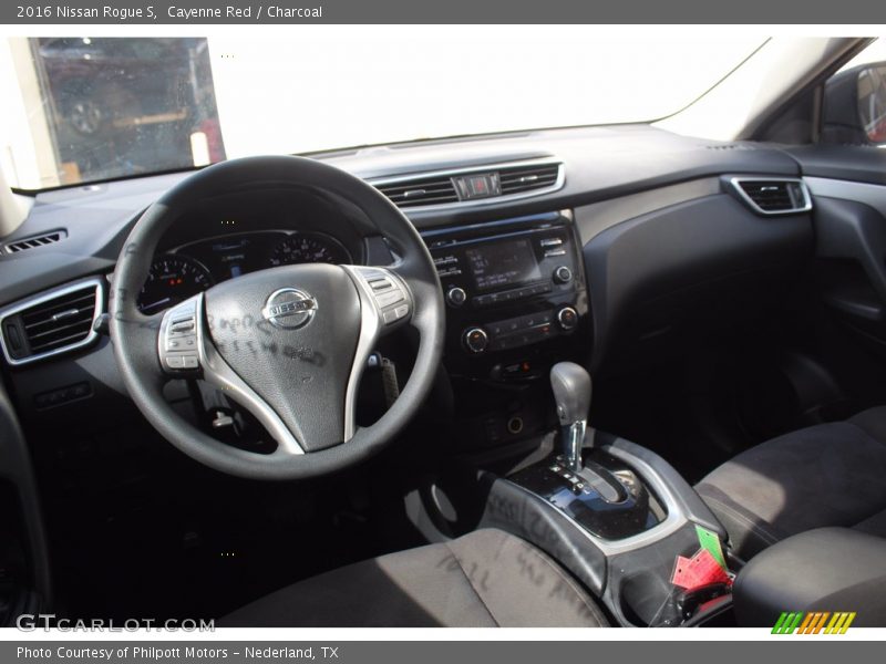 Cayenne Red / Charcoal 2016 Nissan Rogue S