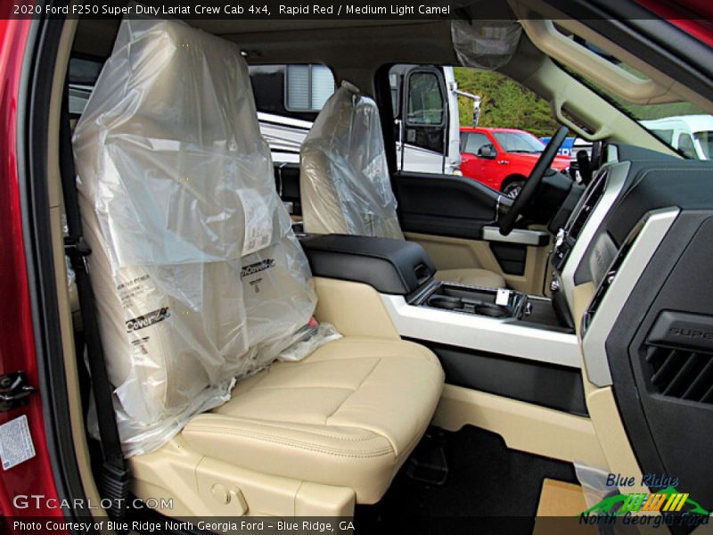 Rapid Red / Medium Light Camel 2020 Ford F250 Super Duty Lariat Crew Cab 4x4