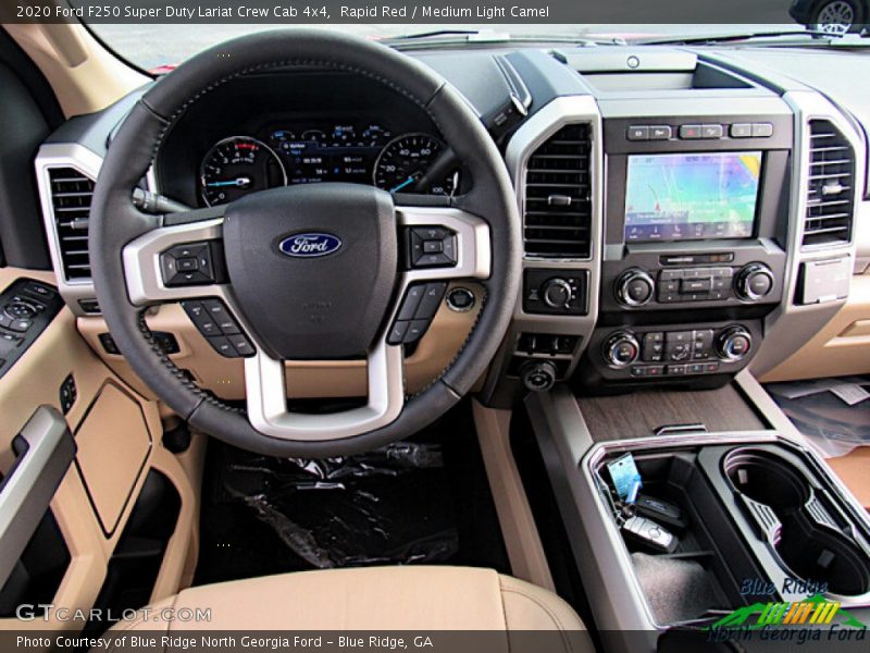 Rapid Red / Medium Light Camel 2020 Ford F250 Super Duty Lariat Crew Cab 4x4