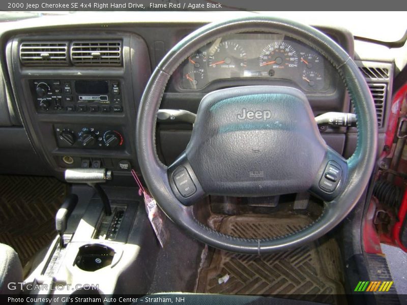 Flame Red / Agate Black 2000 Jeep Cherokee SE 4x4 Right Hand Drive