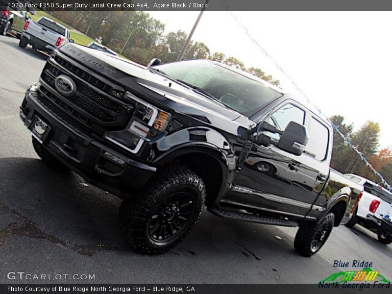 Agate Black / Black 2020 Ford F350 Super Duty Lariat Crew Cab 4x4