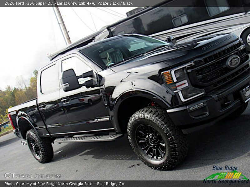 Agate Black / Black 2020 Ford F350 Super Duty Lariat Crew Cab 4x4