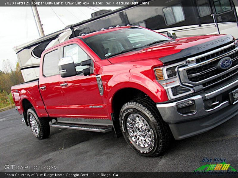 Rapid Red / Medium Light Camel 2020 Ford F250 Super Duty Lariat Crew Cab 4x4