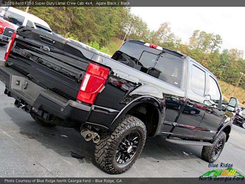 Agate Black / Black 2020 Ford F350 Super Duty Lariat Crew Cab 4x4