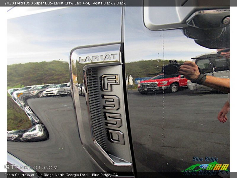 Agate Black / Black 2020 Ford F350 Super Duty Lariat Crew Cab 4x4