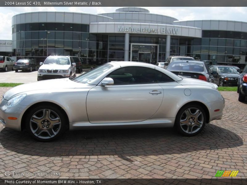 Millennium Silver Metallic / Black 2004 Lexus SC 430