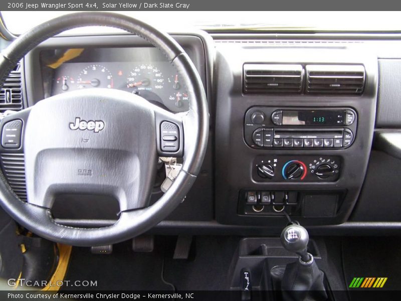 Solar Yellow / Dark Slate Gray 2006 Jeep Wrangler Sport 4x4