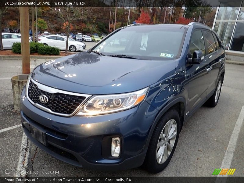 Wave Blue / Black 2015 Kia Sorento EX AWD
