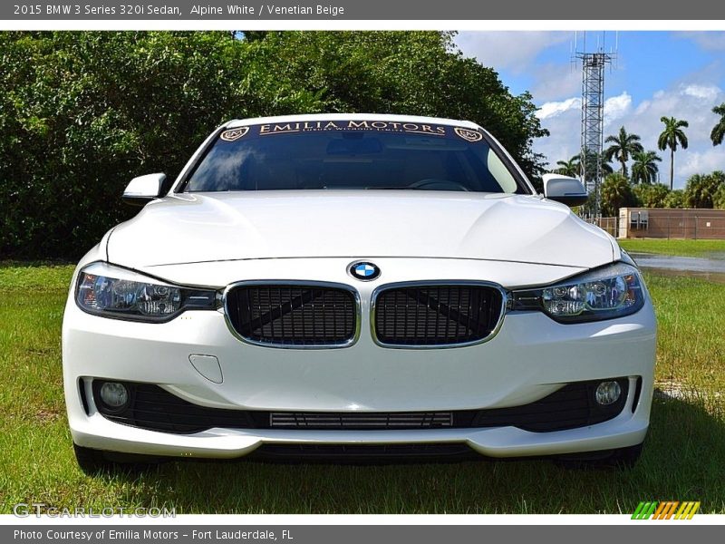 Alpine White / Venetian Beige 2015 BMW 3 Series 320i Sedan