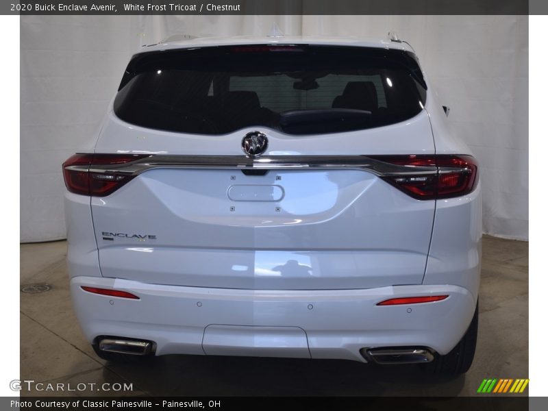 White Frost Tricoat / Chestnut 2020 Buick Enclave Avenir