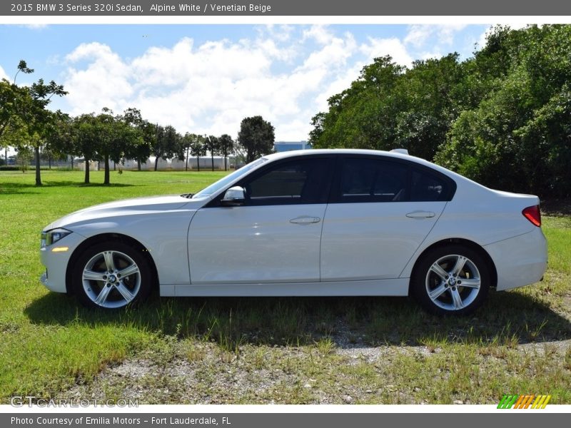 Alpine White / Venetian Beige 2015 BMW 3 Series 320i Sedan