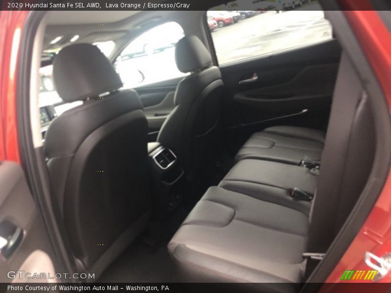 Lava Orange / Espresso/Gray 2020 Hyundai Santa Fe SEL AWD
